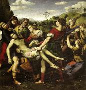 Raphael far leet :entombment oil painting artist