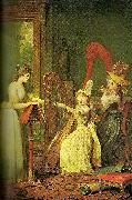 mauzaise princess adelaide dorleans taking aharp lesson with mme de genlis, c. oil on canvas