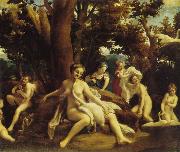 Correggio Leda mit dem Schwan oil painting