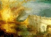 J.M.W.Turner the burning of the house of lords and commons oil