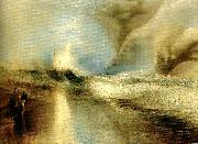 J.M.W.Turner lights to warn steam-boats of shoalwater oil painting reproduction