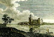 J.M.W.Turner caernarvon castle from picturesque oil on canvas