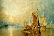 J.M.W.Turner stangate creek on  the river medway oil