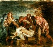 J.M.W.Turner copy of tition's entombment oil on canvas