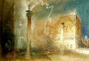 J.M.W.Turner venice storm in the piazzetta painting