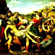 Raphael la mise au tombeau painting
