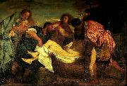 Titian la mise au tombeau painting