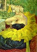 toulouse-lautrec kvinnlig clown oil on canvas