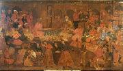 Anonymous Shah Tahmasp Entertains Abdul Muhammed Khan of the Uzbeks oil on canvas