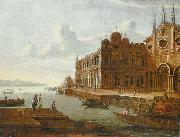 Anonymous Fancy portraial of the Scuola Grande di San Marco oil painting