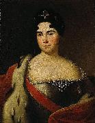 Anonymous Portrait of Catherine I Portraiture oil on canvas