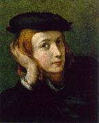Correggio Portrait of a Young Man, oil on canvas