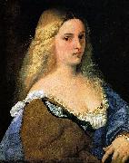 Titian Violante oil painting