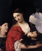Titian Salome con la testa del Battista oil painting
