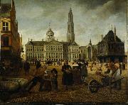 Anonymous Dam Square. painting