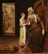 Anonymous Allegory of Teaching, German oil painting