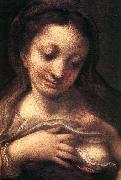 Correggio Virgin and Child with an Angel oil on canvas