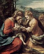 Correggio Die Mystische Hochzeit der Hl. Katharina von Alexandrien oil on canvas