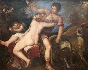 Titian Venus and Adonis painting