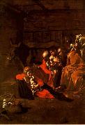 Caravaggio Adoration of the Shepherds painting
