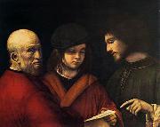Giorgione The Three Ages of Man oil