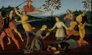 Raphael Jerome Punishing the Heretic Sabinian painting