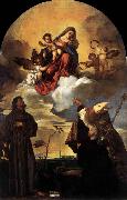 Titian Madonna in Glory with the Christ Child and Sts Francis and Alvise with the Donor china oil painting artist