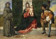 Titian La Virgen con el Nino, entre San Antonio de Padua y San Roque china oil painting artist