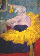 toulouse-lautrec The clownesse cha-u-kao at the Moulin Rouge oil on canvas