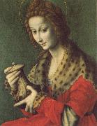 Bachiacca Mary Magdalen oil on canvas