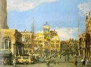Canaletto Piazza San Marco- Looking North oil on canvas