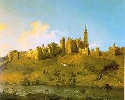 Canaletto Alnwick Castle at Northumberland oil painting on canvas