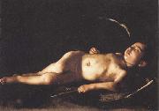 Caravaggio Sleeping Cupid oil painting