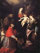 Cerano Madonna and Child with SS.Francis,Charles,and Catherine of Alexandria oil on canvas