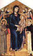 Cimabue Madonna nad Child Enthroned with Two Angels and SS.Francis and Dominic china oil painting artist
