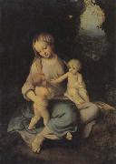 Correggio Madonna and Child oil on canvas