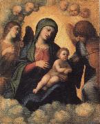 Correggio Madonna and Child in Glory with Angels oil on canvas