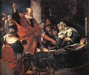 GUERCINO St.Peter Revives Tabitha oil on canvas