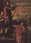 Titian The Exbortation of the Marquis del Vasto to His Troops oil on canvas