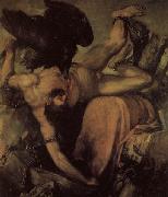 Titian Tityus oil on canvas