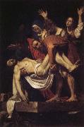 Caravaggio Entombment of Christ oil on canvas
