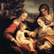 Correggio Wedding of Saint Catherine oil on canvas