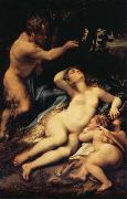 Venus and Cupid with a Satyr Correggio