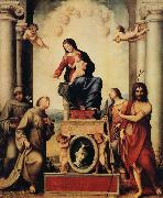 Correggio Madonna with Saint Francis oil on canvas