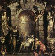Titian Pieta oil on canvas