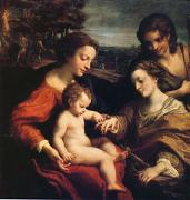 Correggio The Mystic Marriage (mk05) oil on canvas