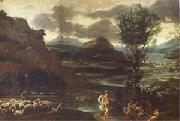 Domenichino Herminia with the Sheperds (mk05) oil on canvas