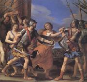 GUERCINO Hersilia Separating Romulus from Tatius (mk05) oil on canvas