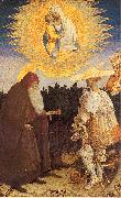 PISANELLO The Virgin Child with Saints George Anthony Abbot oil on canvas