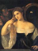Titian A Woman at Her Toilet (mk05) oil on canvas